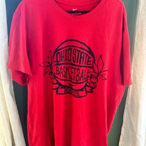 Nike Red Ohio State Basketball Tee